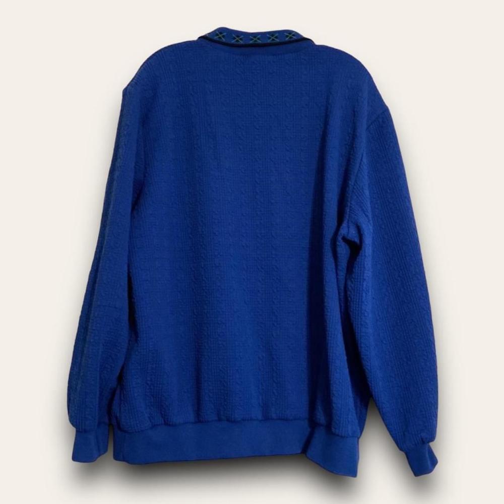 Vintage Blue Collared Sweater Cape Code Sportswea… - image 3